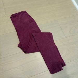 Beyond Yoga Burgundy Leggings